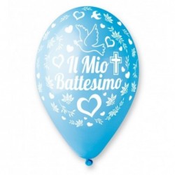 25 PALL. BATTESIMO AZZURRO