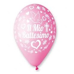 25 PALL. BATTESIMO ROSA