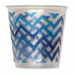 CHEVRON BLU BICCHIERI...