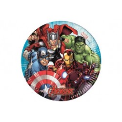 8 Piatti pz Avengers Mighty...