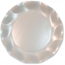 8 PIATTI GRANDI BIANCO PERLATO