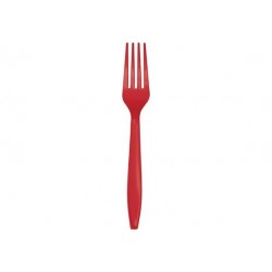 24 Forch.plast. h. 18 cm Rosso