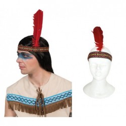 INDIAN HEADDRESS WITH FEATHE