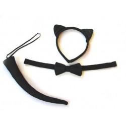 SET DE CHAT 3PCS NOIR