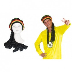 JAMAICAN HAT WITH DREADLOCKS