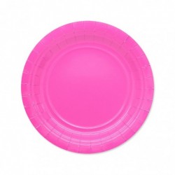 25 Piatti Fuxia Ecolor cm.18