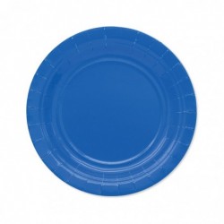 25 Piatti Blu Ecolor cm.18