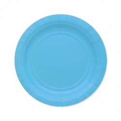 25 Piatti Ecolor cm.18 Celeste