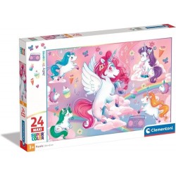 PUZZLE 24 MAXI LOLLY UNICORNS