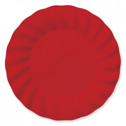 6 Piatti Wavy Rosso cm.30