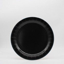15 Piatti Nero cm18 in carta